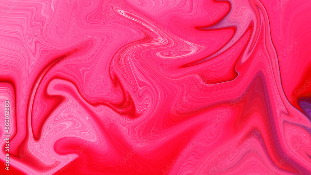 Fototapeta premium 4K perspective-based striped and line pattern on a red backdrop. Marble pattern for various uses, lovely background for the model.