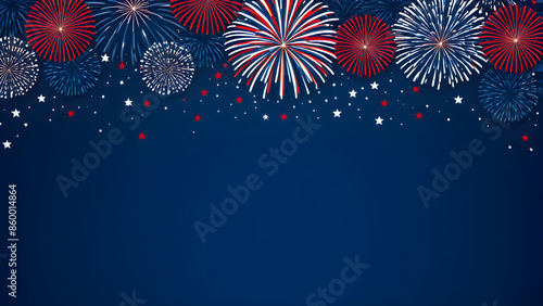 Fourth of July concept wallpaper, Independence day concept background for commercial advertisement of business, AI generated