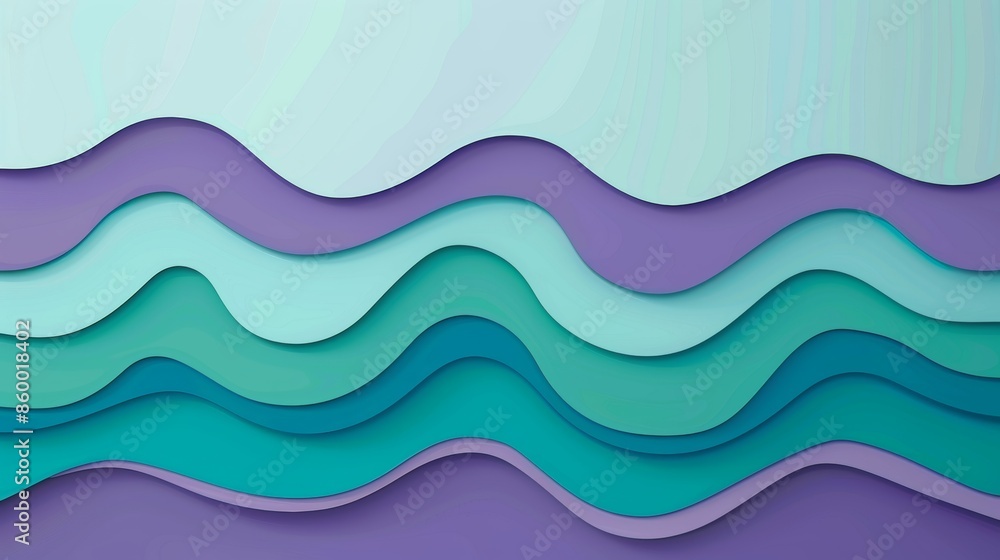 Abstract wavy design in shades of blue and green Abstract wavy design in shades of blue and green