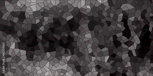 abstract black geometric with triangles and marble texture. Seamless pattern mosaic marble pattern texture with seamless shapes. dark and light gray Geometric Modern creative background.
