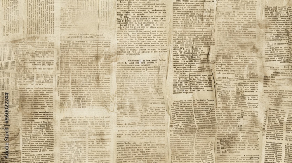 Obraz premium Vintage Newspaper Nostalgia. Classic Journalism concept