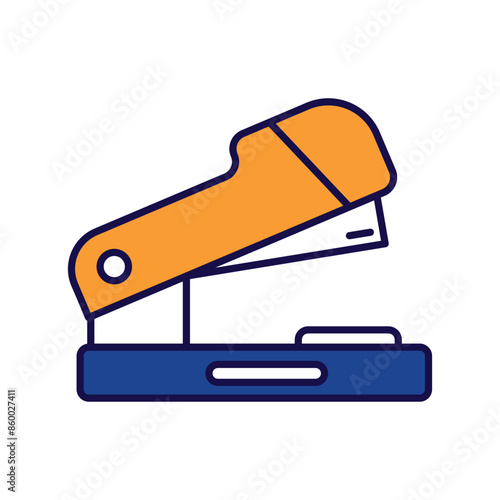 stapler icon with white background vector stock illustration