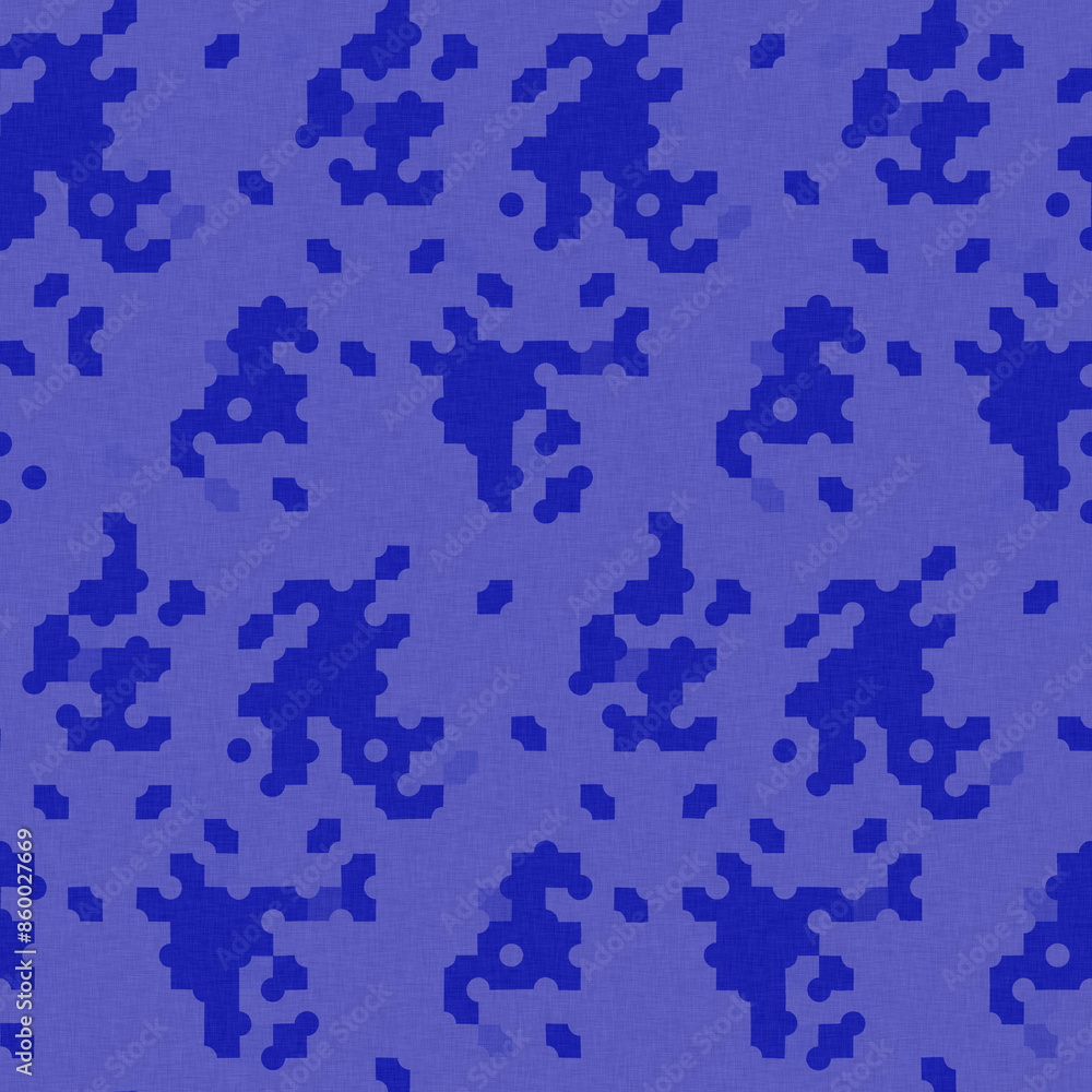 Faded electric blue glitch geo washed effect seamless pattern. Indigo dye grungy blotched distress abstract background texture repeat. Faded electric blue glitch geo washed effect seamless pattern. Indigo dye grungy blotched distress abstract background texture repeat.