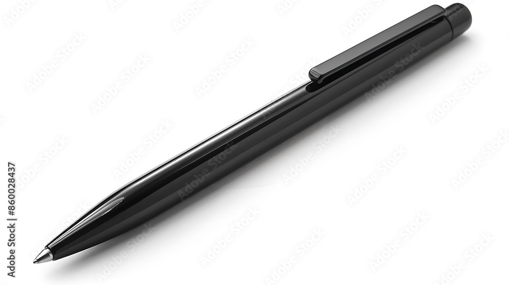 High-quality ballpoint pen with a sleek, minimalist design, isolated to highlight its craftsmanship and functionality High-quality ballpoint pen with a sleek, minimalist design, isolated to highlight its craftsmanship and functionality
