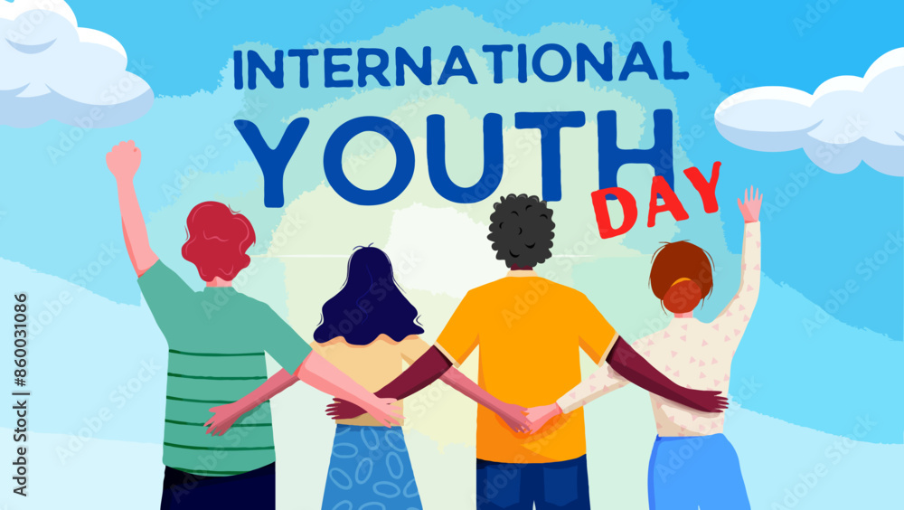 Blue Playful International Youth Day Blue Playful International Youth Day