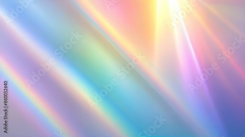 abstract prism light rainbow reflection background with vibrant holographic pastel colors, creating stunning and dreamy visual effect, digital art, fashion design, shiny flare glossy texture