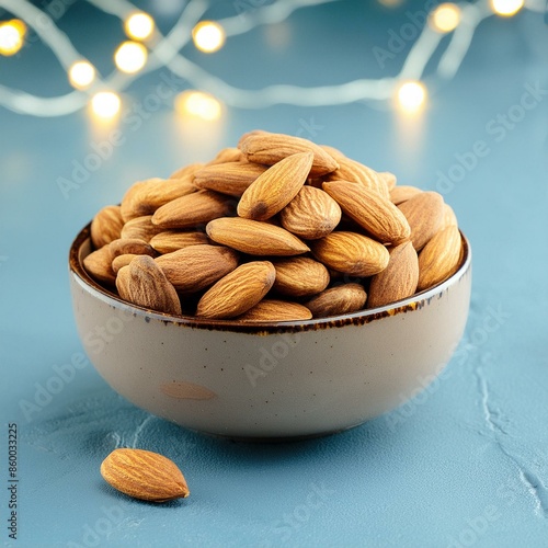 Fresh almonds nut also called badam in india photo