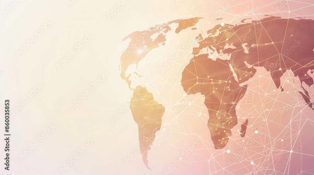 A simple, clean, and modern illustration of the world map. Perfect for travel agencies and global travel companies looking for a minimalist design. Generative AI A simple, clean, and modern illustration of the world map. Perfect for travel agencies and global travel companies looking for a minimalist design. Generative AI