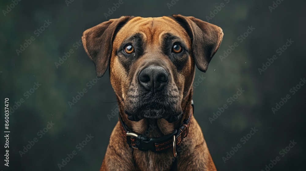 a dog with a dog collar portrait a dog with a dog collar portrait