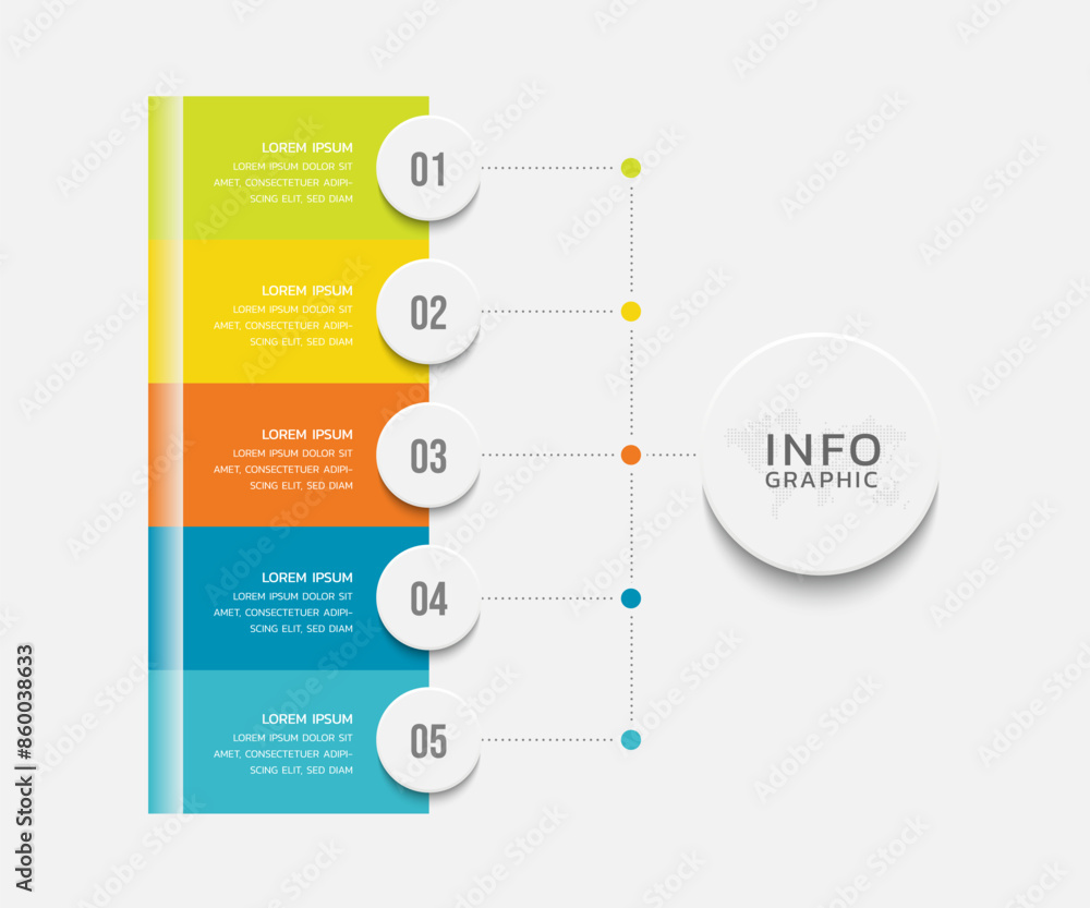 Obraz premium Vector infographics business template design