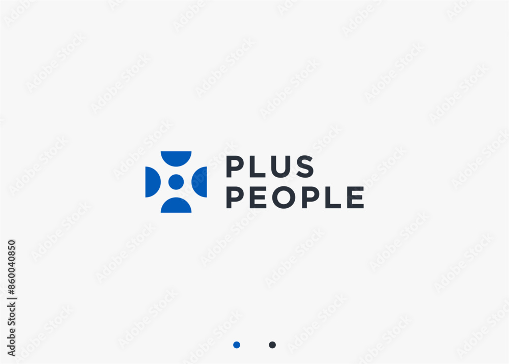 plus with people logo design vector silhouette illustration plus with people logo design vector silhouette illustration