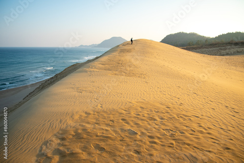 鳥取砂丘の美しい風景Beautiful scenery of Tottori Sand Dunes in Japan