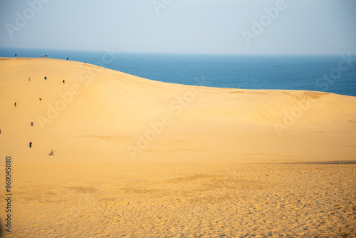 Fototapeta Naklejka Na Ścianę i Meble -  鳥取砂丘の美しい風景Beautiful scenery of Tottori Sand Dunes in Japan