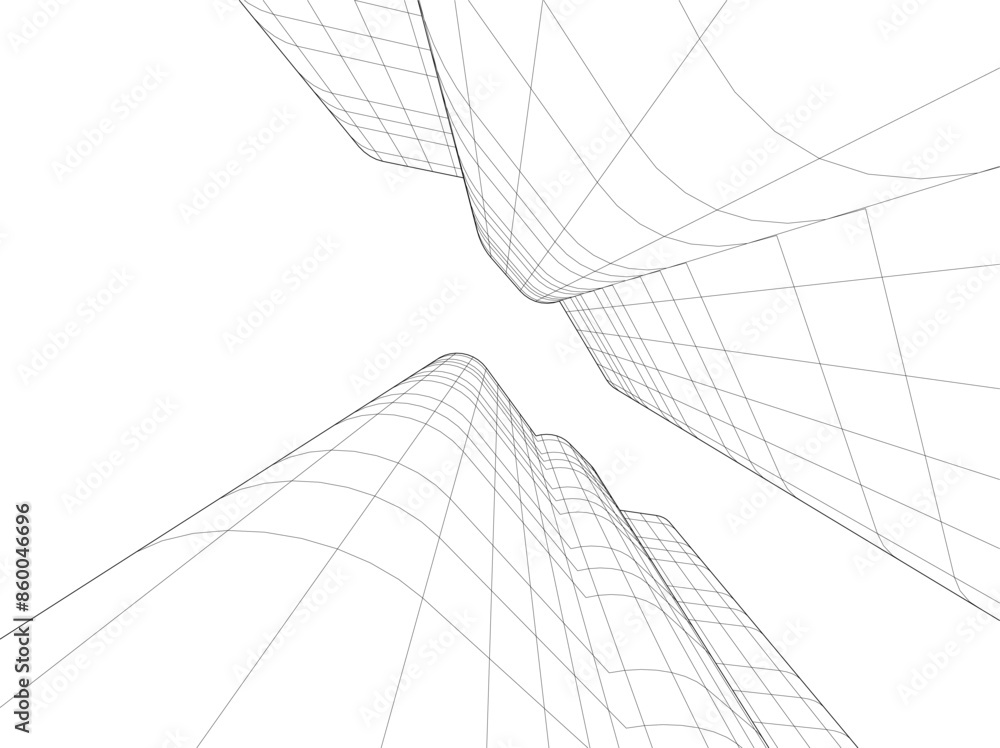 abstract 3d architecture vector illustration abstract 3d architecture vector illustration