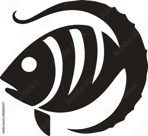 black and white fish