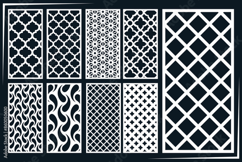 Jali design for graphic and plywood, partition, foam, acrylic and CNC machine cutting.	