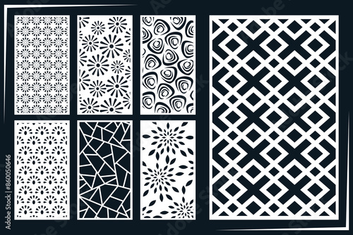 Jali design for graphic and plywood, partition, foam, acrylic and CNC machine cutting.	