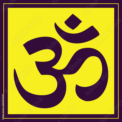 Om symbol of hindu religion