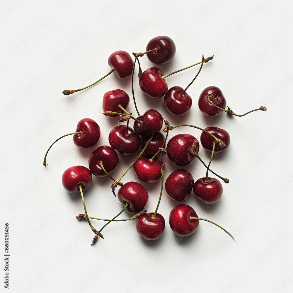cherries isolated on white cherries isolated on white