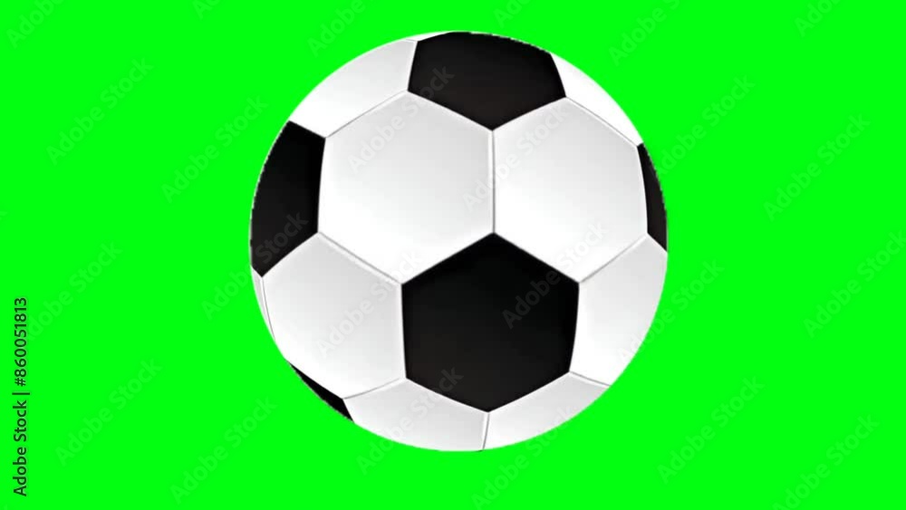 Football Soccer Ball isolated on Green Screen Background Football Soccer Ball isolated on Green Screen Background