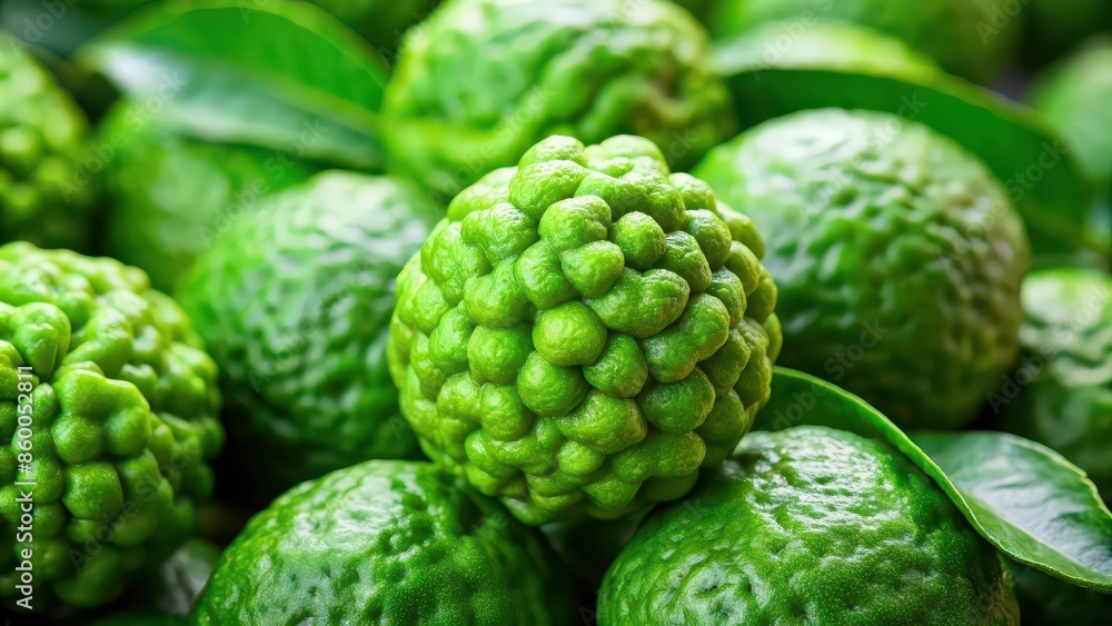 Close up of fresh green bergamot , citrus, fruit, vibrant, refreshing, organic, natural, healthy, aroma Close up of fresh green bergamot , citrus, fruit, vibrant, refreshing, organic, natural, healthy, aroma