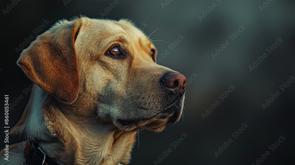 a dog with a dog collar portrait a dog with a dog collar portrait