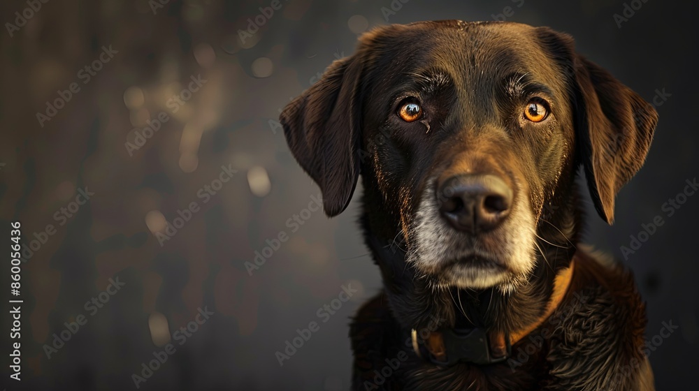 a dog with a dog collar portrait a dog with a dog collar portrait