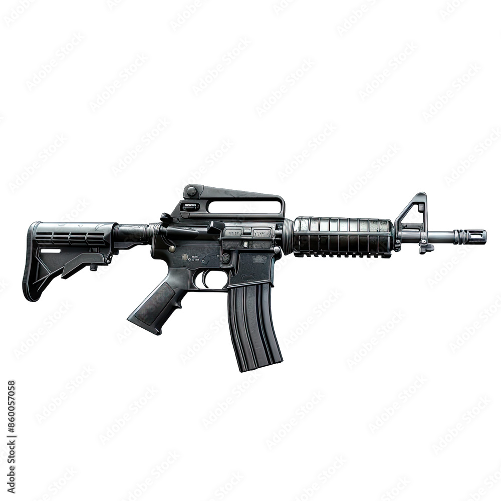 rifle isolated on white rifle isolated on white