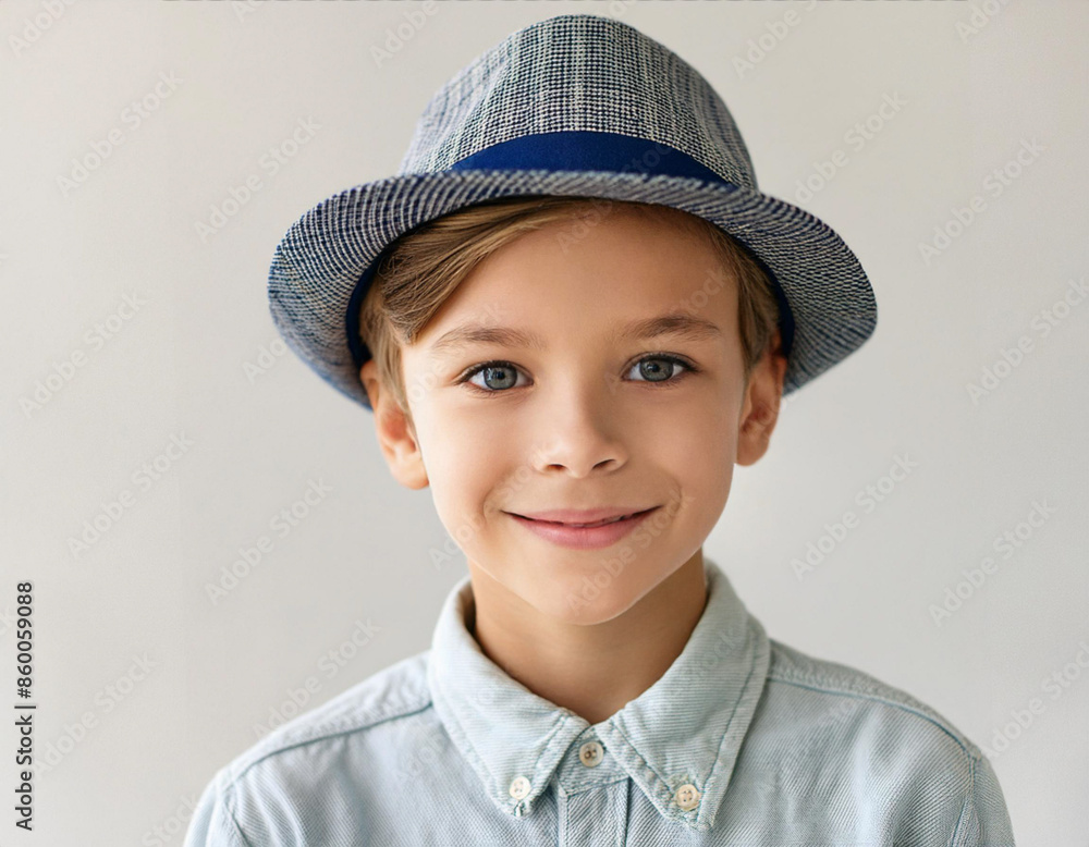 Studio Portrait of Young Smart Boy Studio Portrait of Young Smart Boy