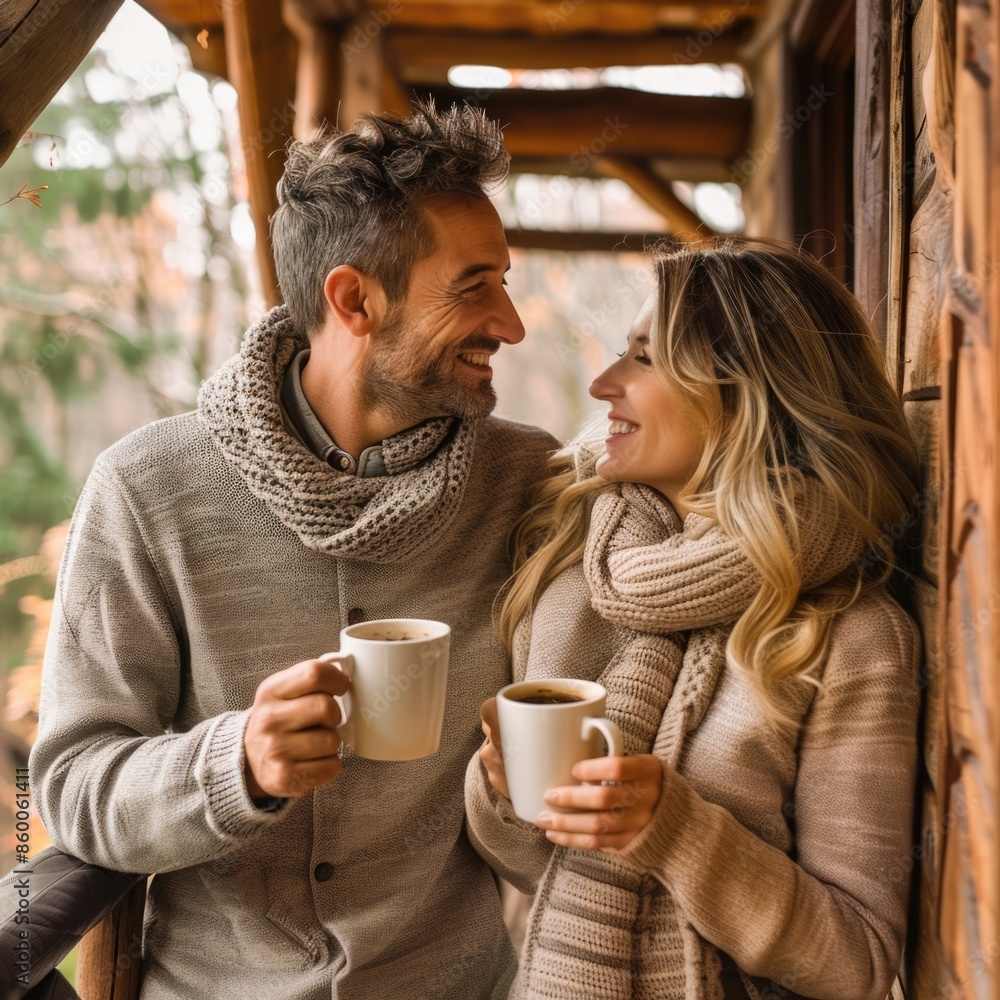Two people sharing a moment over coffee, perfect for office or home settings Two people sharing a moment over coffee, perfect for office or home settings