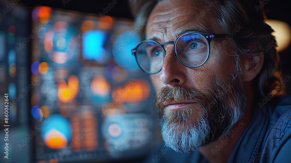 Close-up of a financial advisor and client in a video conference discussing investment strategies, detailed financial charts on computer screens, realistic office environment, vibrant colors, high-res Close-up of a financial advisor and client in a video conference discussing investment strategies, detailed financial charts on computer screens, realistic office environment, vibrant colors, high-res