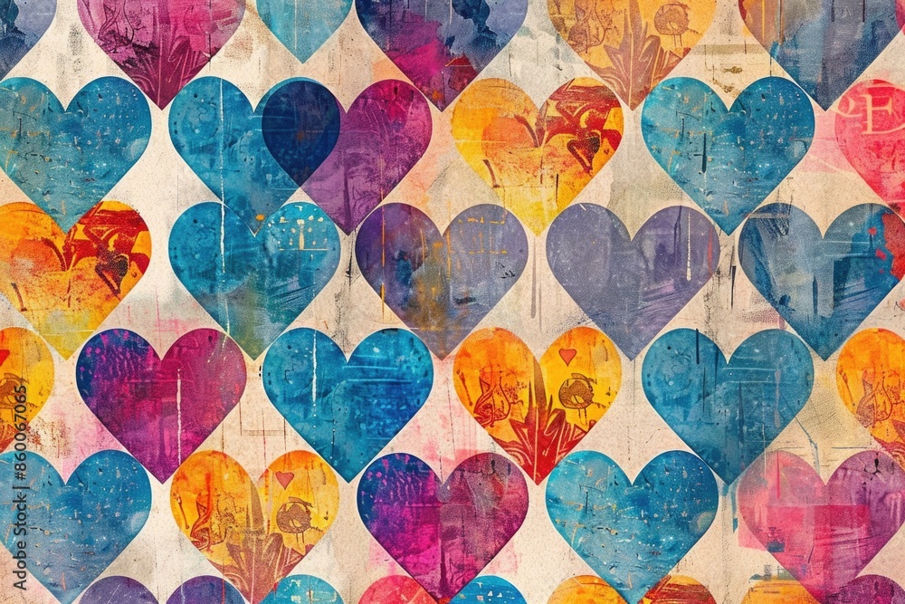 hearts pattern. ai generated hearts pattern. ai generated