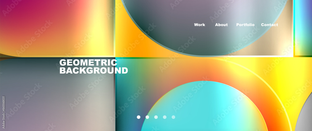 Geometric abstract glassmorphism with circles and squares. Vector Illustration For Wallpaper, Banner, Background, Card, Book Illustration, landing page Geometric abstract glassmorphism with circles and squares. Vector Illustration For Wallpaper, Banner, Background, Card, Book Illustration, landing page
