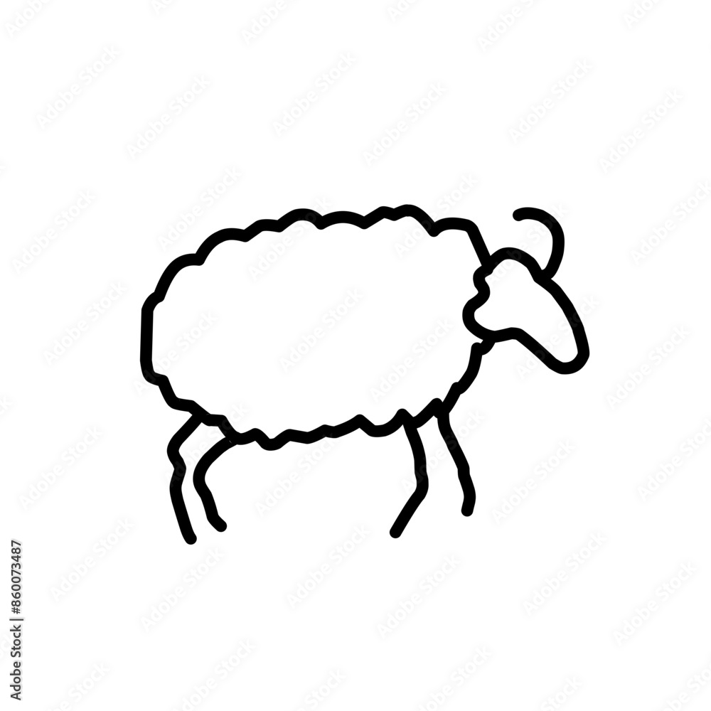 Animal icon isolated on white Animal icon isolated on white