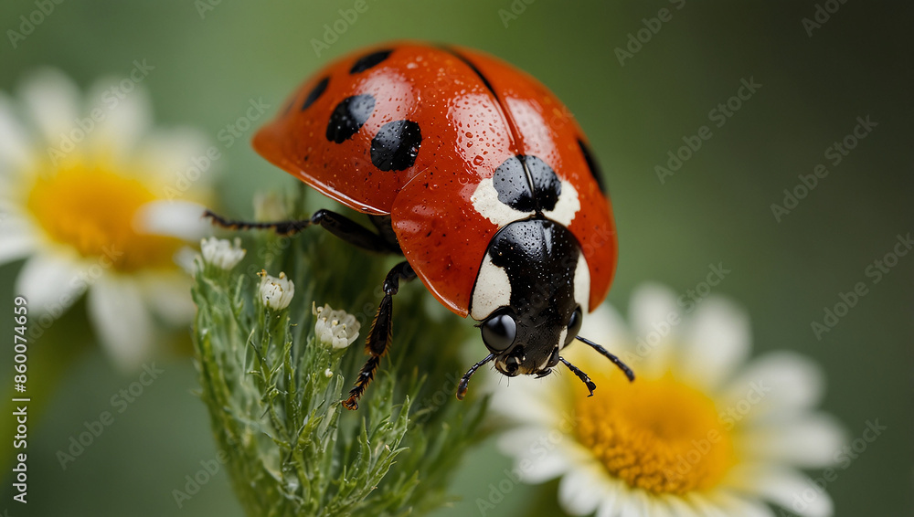ladybird on a flower ladybird on a flower