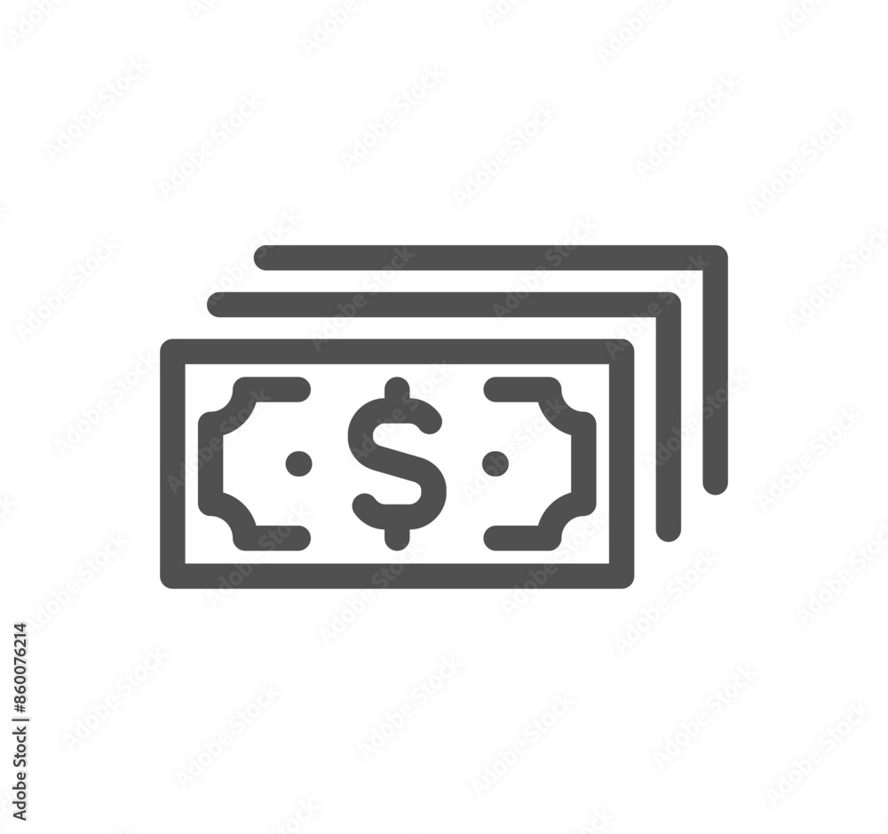 Finance related icon outline and linear vector.	
