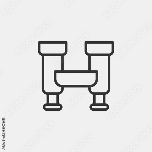 vector illustration of wallet icon on grey background