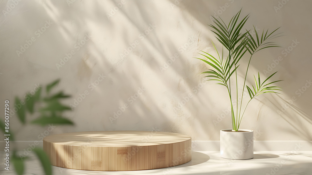 podium display with bamboo elements, featuring a simple, elegant design with natural textures and soft lighting, perfect for showcasing products or presentations podium display with bamboo elements, featuring a simple, elegant design with natural textures and soft lighting, perfect for showcasing products or presentations