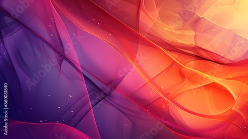 Colorful Abstract Wallpaper with Swirling Waves and Dots photo