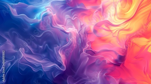 Colorful Fluid Abstract Painting Wallpaper