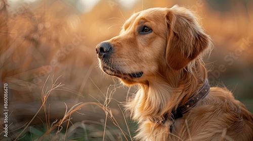 a dog with a dog collar portrait 