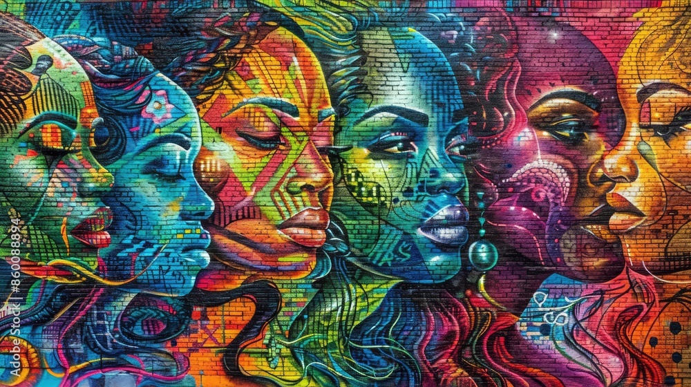 Expressive Street Murals Depicting Unity and Cultural Inclusiveness Expressive Street Murals Depicting Unity and Cultural Inclusiveness