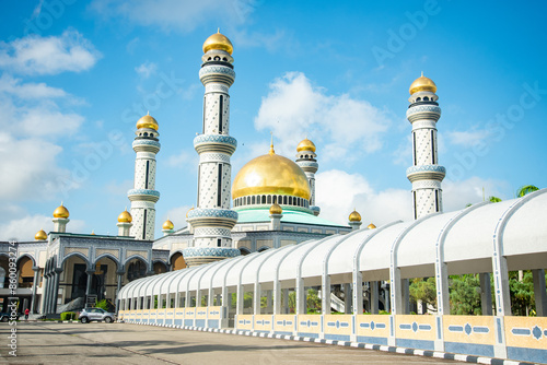 Photos ブルネイダルサラームにあるニューモスクのとても美しい風景Very beautiful scenery of New Mosque in Brunei Darus