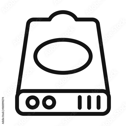 Storage Hard Disk Icon Ideal for Data Backup and Computing