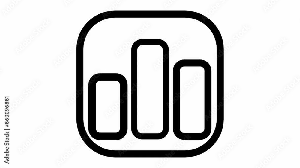 Graph icon animation - Essential basic icon motion design Graph icon animation - Essential basic icon motion design