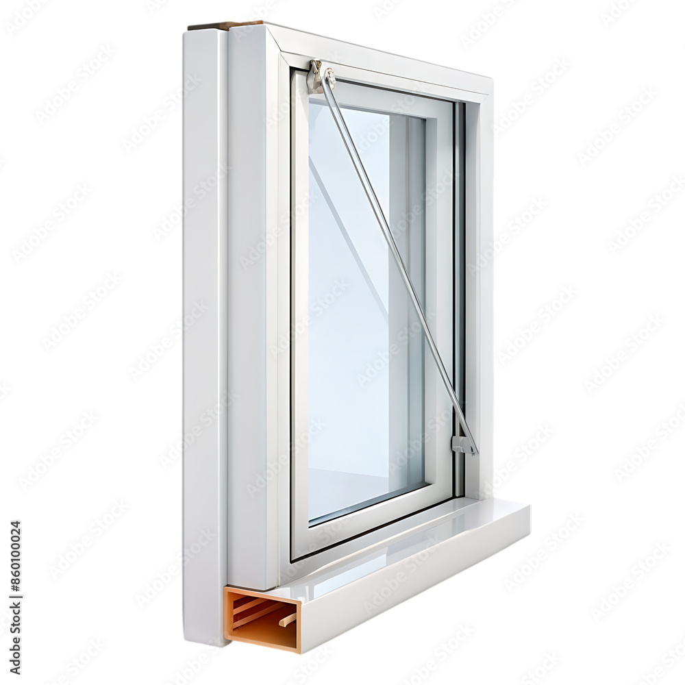 window profile on transparent background window profile on transparent background