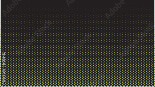 N11_Dot Gradation_Yellow Ptn, Black Bkg