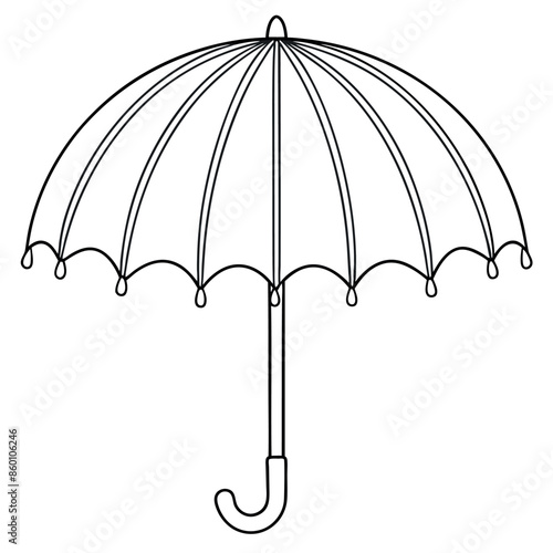 Coloring Pages of Parasols doodle
