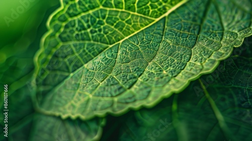 close up green detailed plant leaves vein