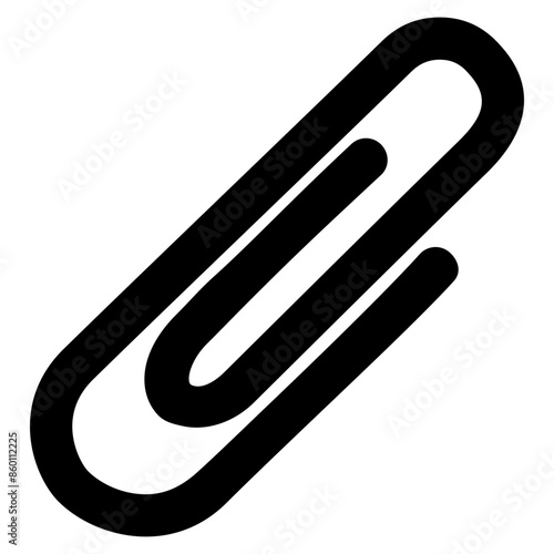 paperclip glyph icon
